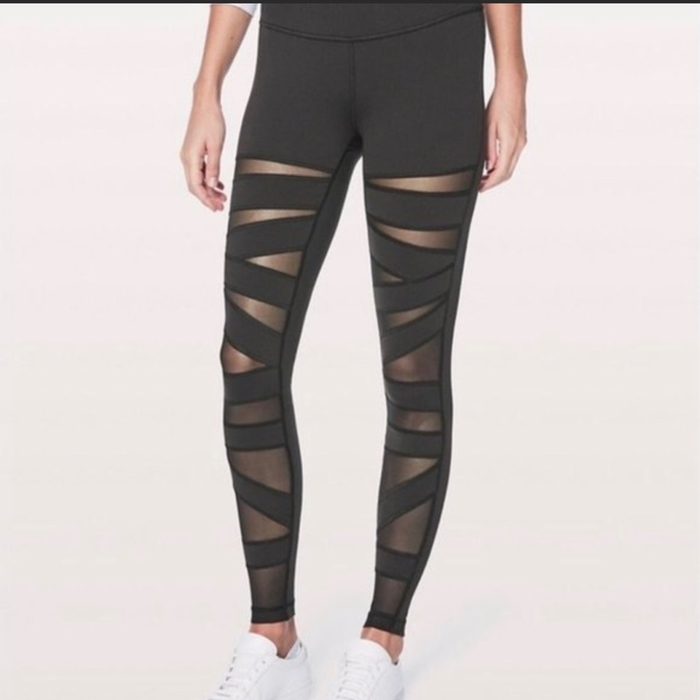 Lululemon vintage mesh leggings - gray